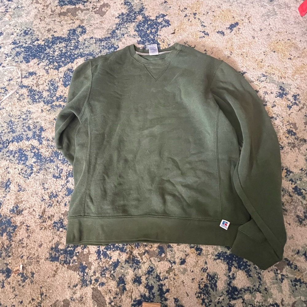 Vintage Hunter green Russel crew neck